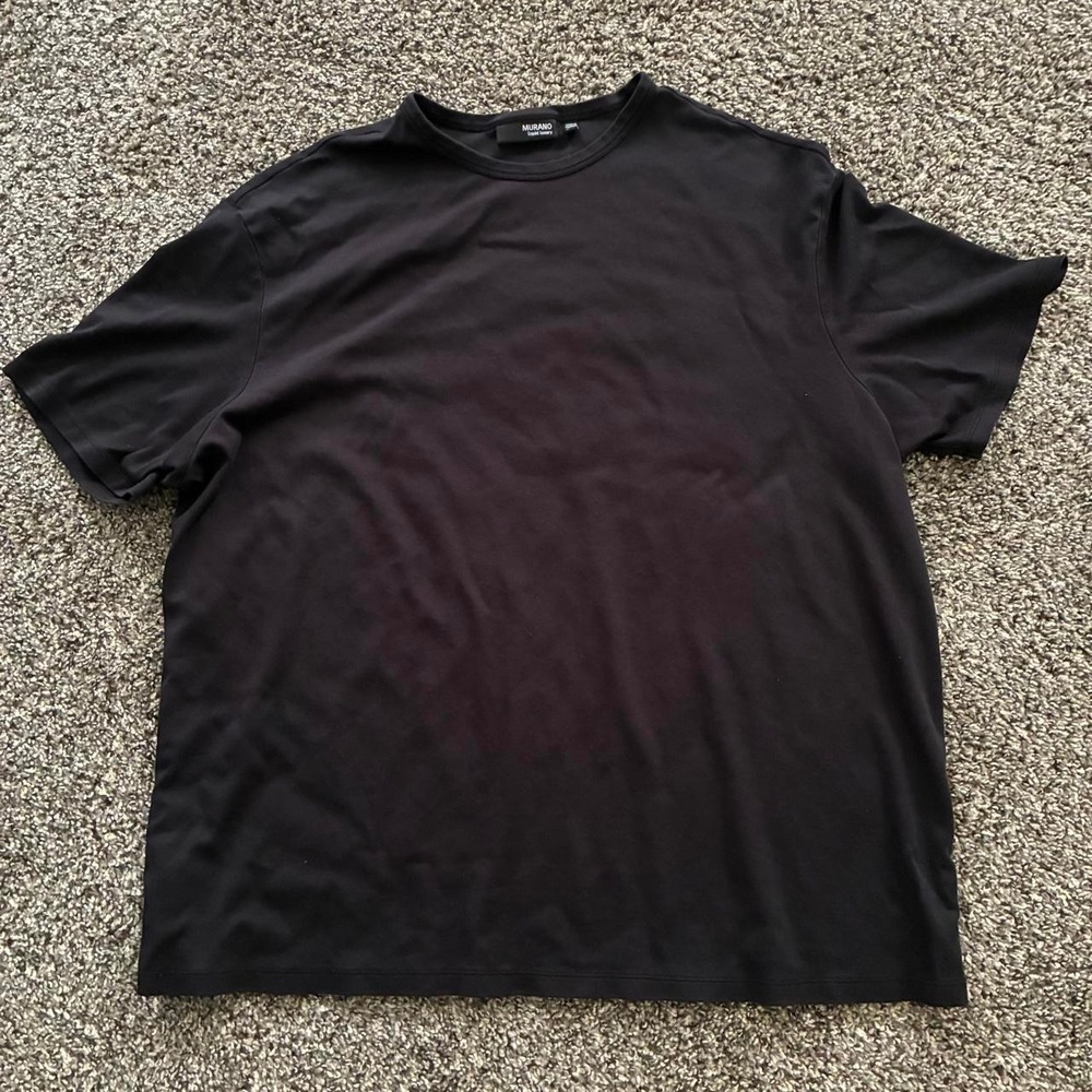 Murano Liquid Luxury Men's 3XT Black Short Sleeve T-Shirt Big & Tall